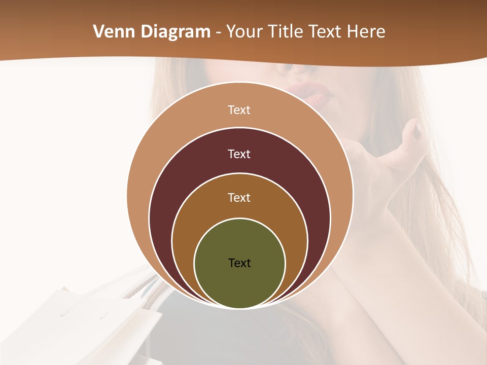 A Woman Is Holding Shopping Bags In Her Hands PowerPoint Template