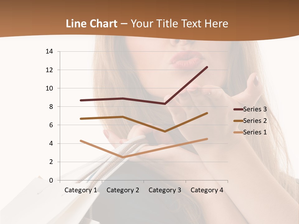 A Woman Is Holding Shopping Bags In Her Hands PowerPoint Template