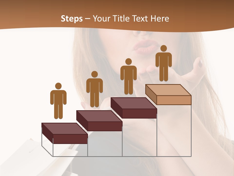 A Woman Is Holding Shopping Bags In Her Hands PowerPoint Template