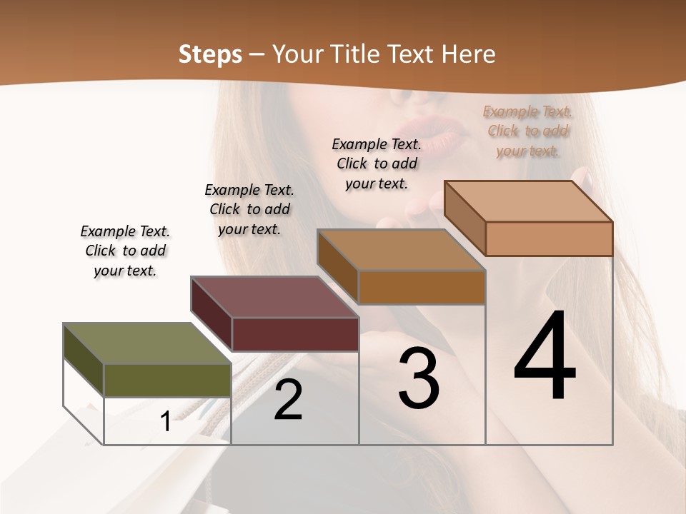 A Woman Is Holding Shopping Bags In Her Hands PowerPoint Template