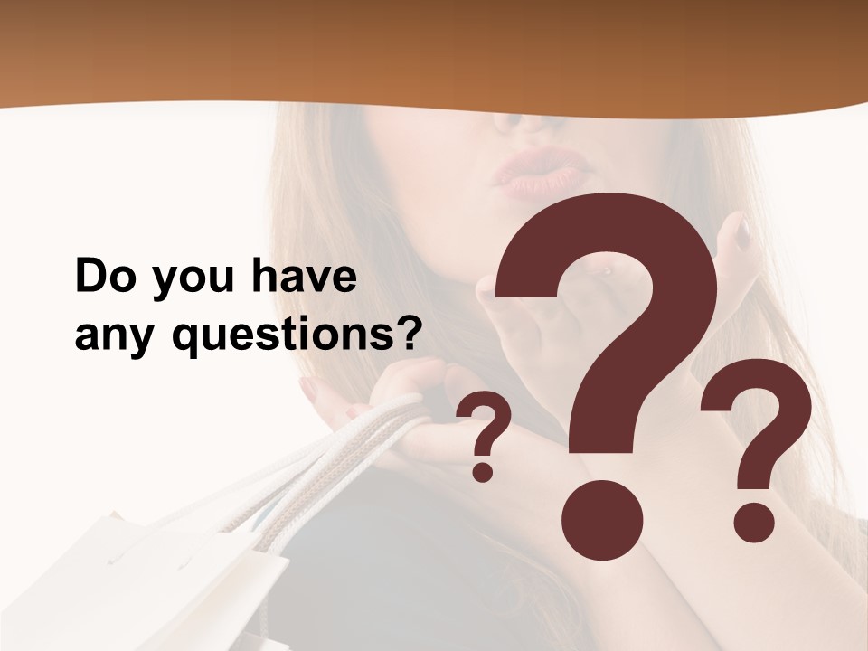 A Woman Is Holding Shopping Bags In Her Hands PowerPoint Template