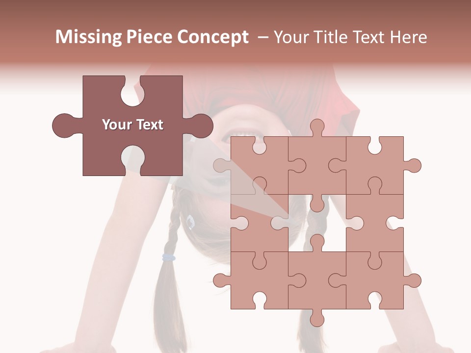 A Young Girl Doing A Handstand On Her Head PowerPoint Template