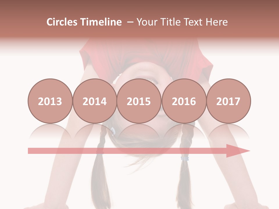 A Young Girl Doing A Handstand On Her Head PowerPoint Template