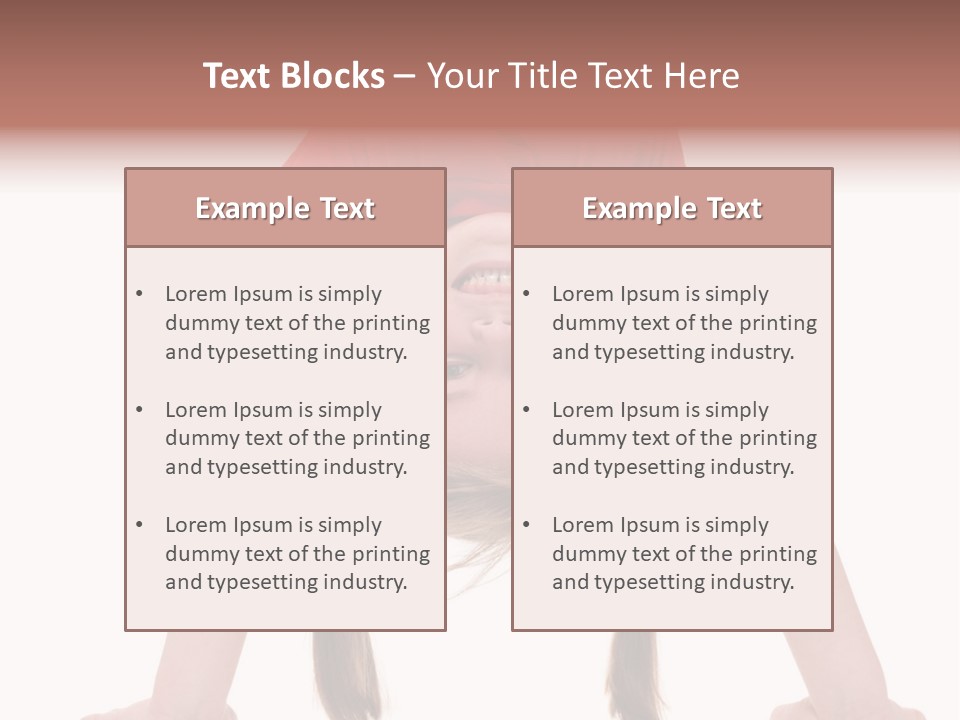 A Young Girl Doing A Handstand On Her Head PowerPoint Template