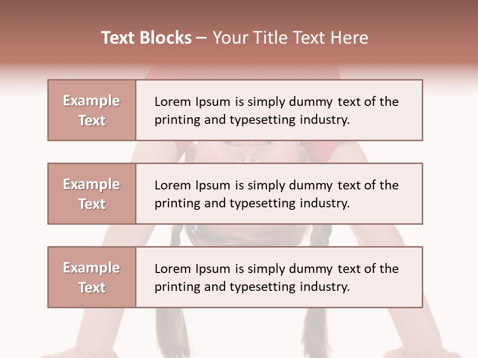 A Young Girl Doing A Handstand On Her Head PowerPoint Template