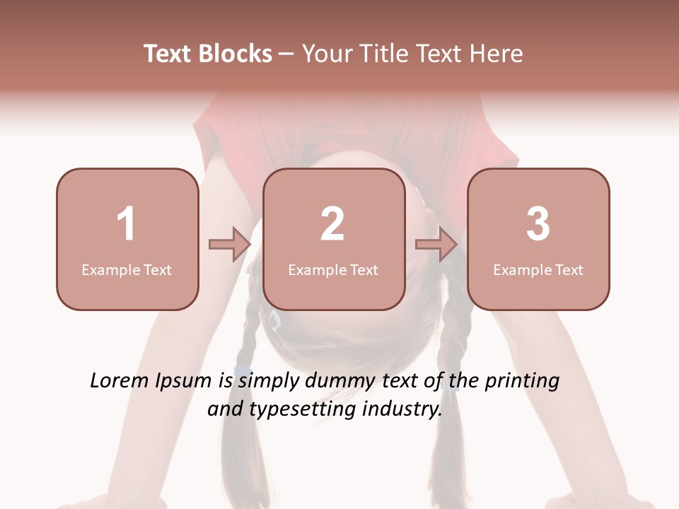 A Young Girl Doing A Handstand On Her Head PowerPoint Template