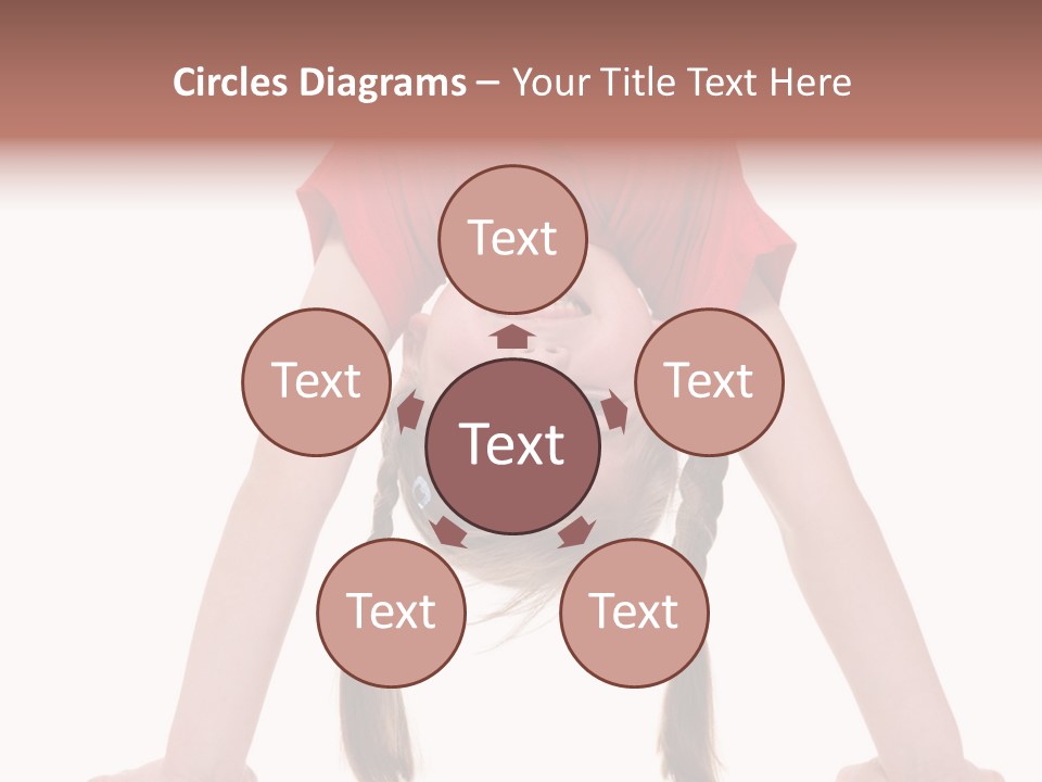 A Young Girl Doing A Handstand On Her Head PowerPoint Template