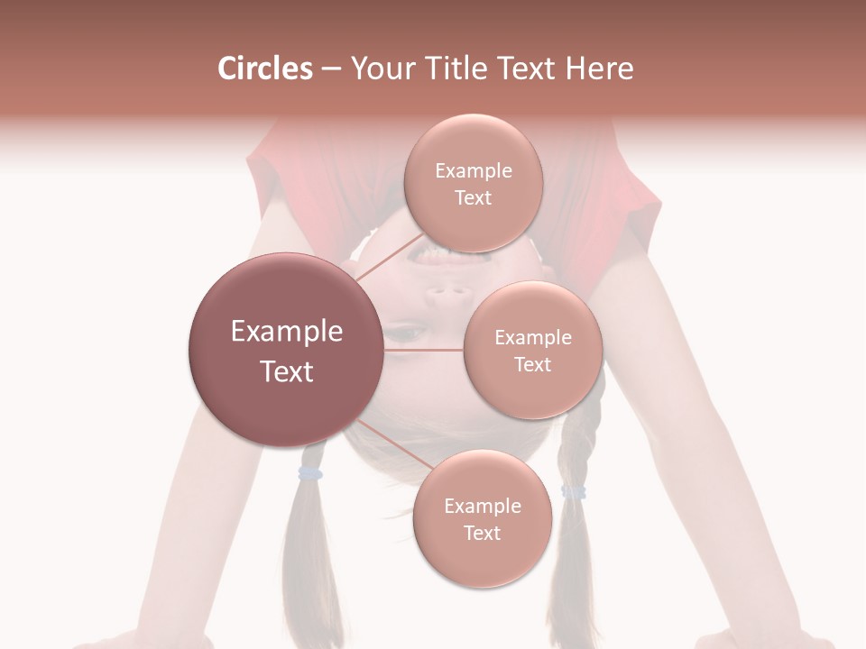 A Young Girl Doing A Handstand On Her Head PowerPoint Template