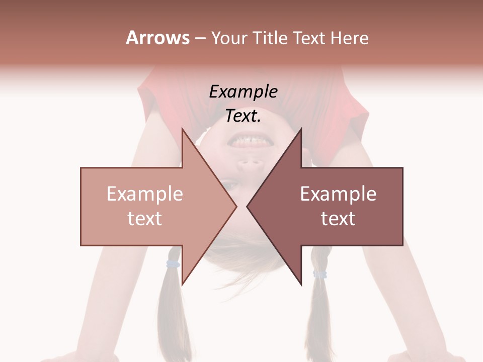 A Young Girl Doing A Handstand On Her Head PowerPoint Template