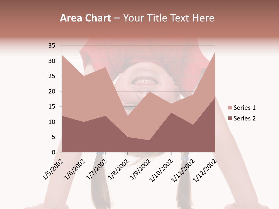 A Young Girl Doing A Handstand On Her Head PowerPoint Template