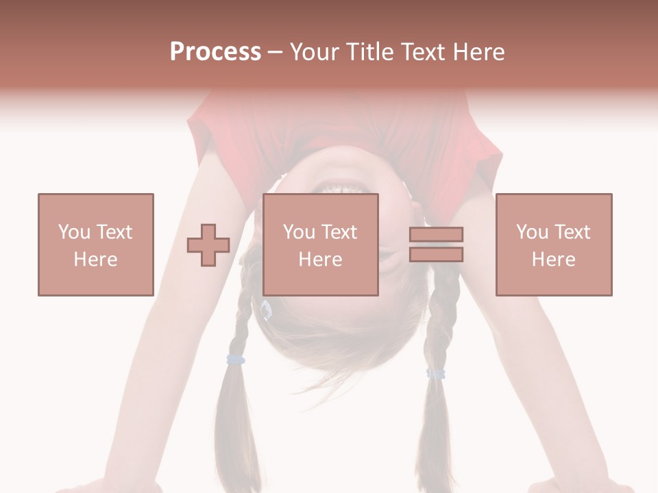 A Young Girl Doing A Handstand On Her Head PowerPoint Template