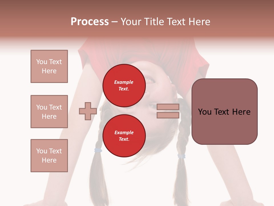 A Young Girl Doing A Handstand On Her Head PowerPoint Template