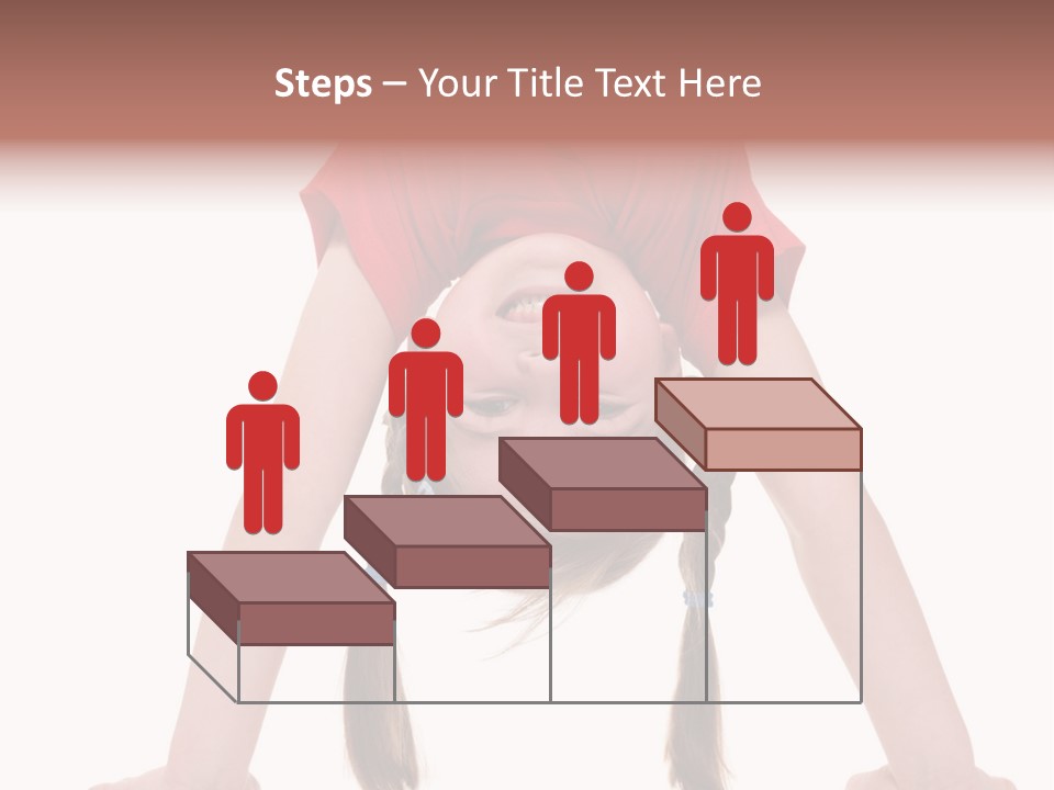 A Young Girl Doing A Handstand On Her Head PowerPoint Template