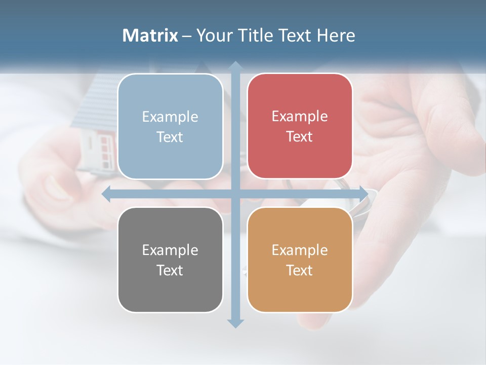 A Person Holding A House Key In Their Hands PowerPoint Template