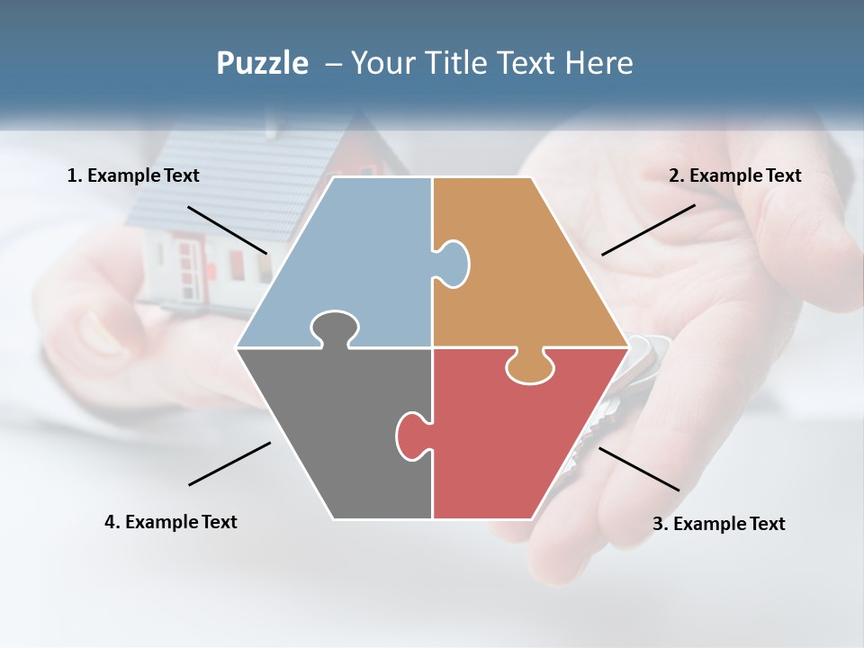 A Person Holding A House Key In Their Hands PowerPoint Template