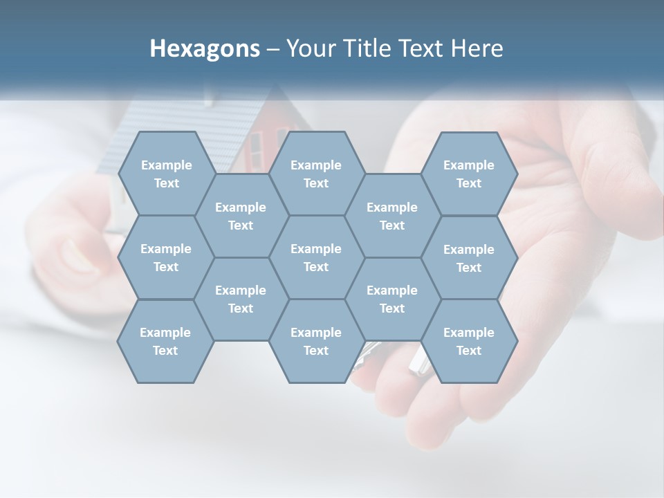 A Person Holding A House Key In Their Hands PowerPoint Template