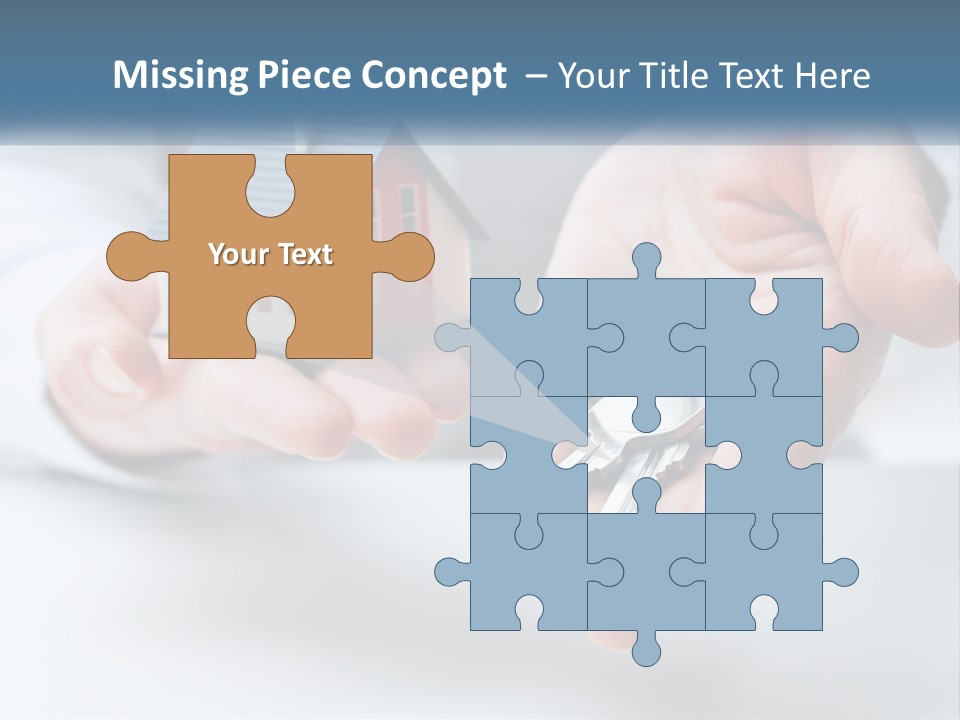 A Person Holding A House Key In Their Hands PowerPoint Template