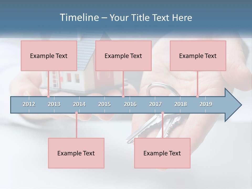 A Person Holding A House Key In Their Hands PowerPoint Template