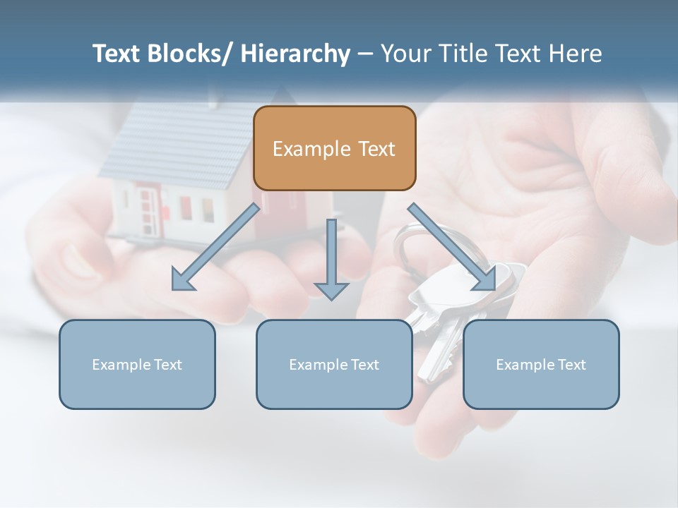 A Person Holding A House Key In Their Hands PowerPoint Template