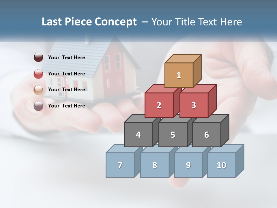 A Person Holding A House Key In Their Hands PowerPoint Template