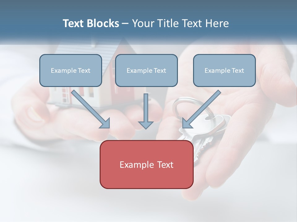 A Person Holding A House Key In Their Hands PowerPoint Template