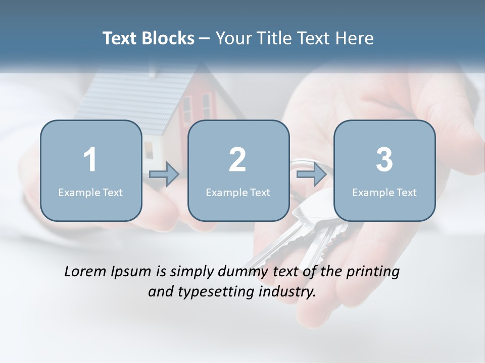 A Person Holding A House Key In Their Hands PowerPoint Template