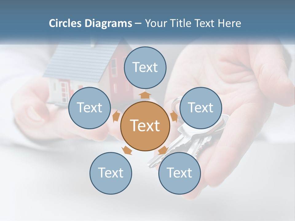 A Person Holding A House Key In Their Hands PowerPoint Template