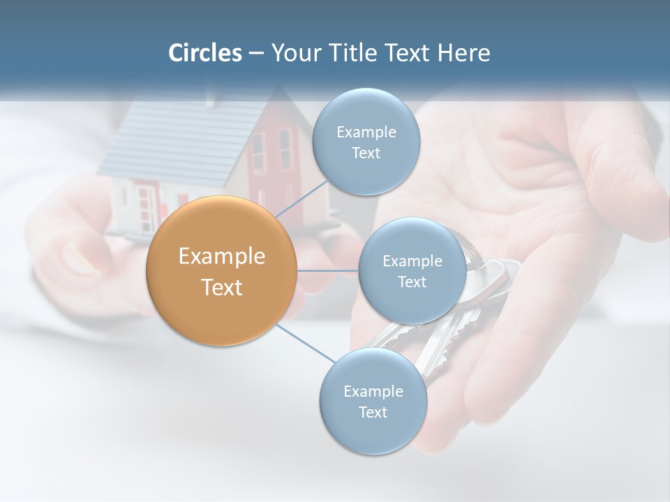 A Person Holding A House Key In Their Hands PowerPoint Template