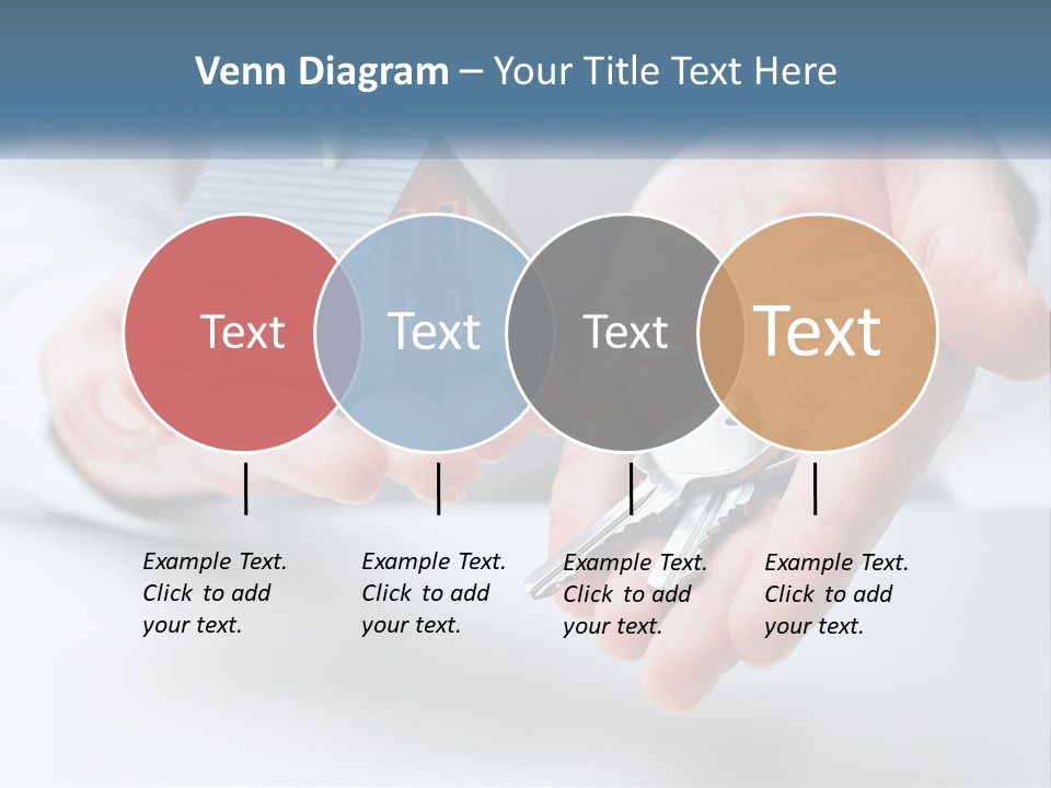 A Person Holding A House Key In Their Hands PowerPoint Template