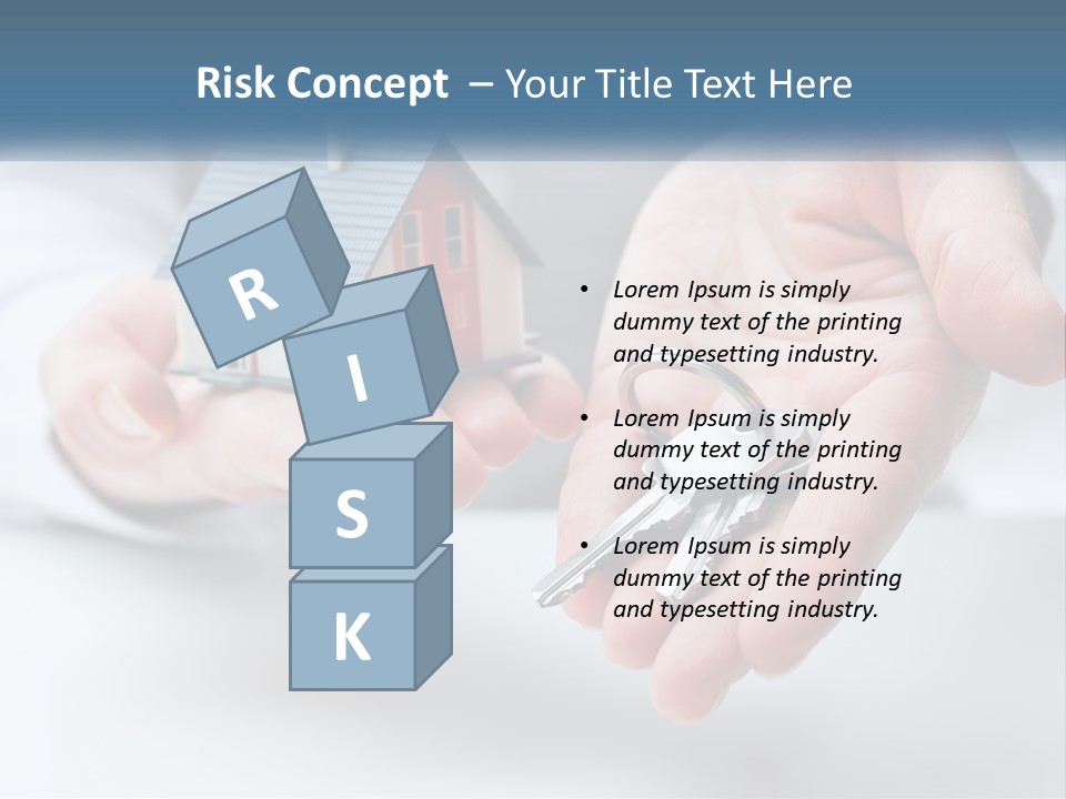 A Person Holding A House Key In Their Hands PowerPoint Template