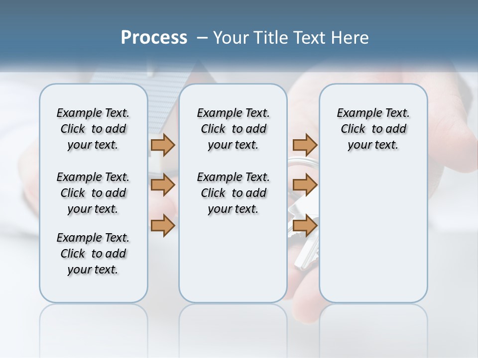 A Person Holding A House Key In Their Hands PowerPoint Template