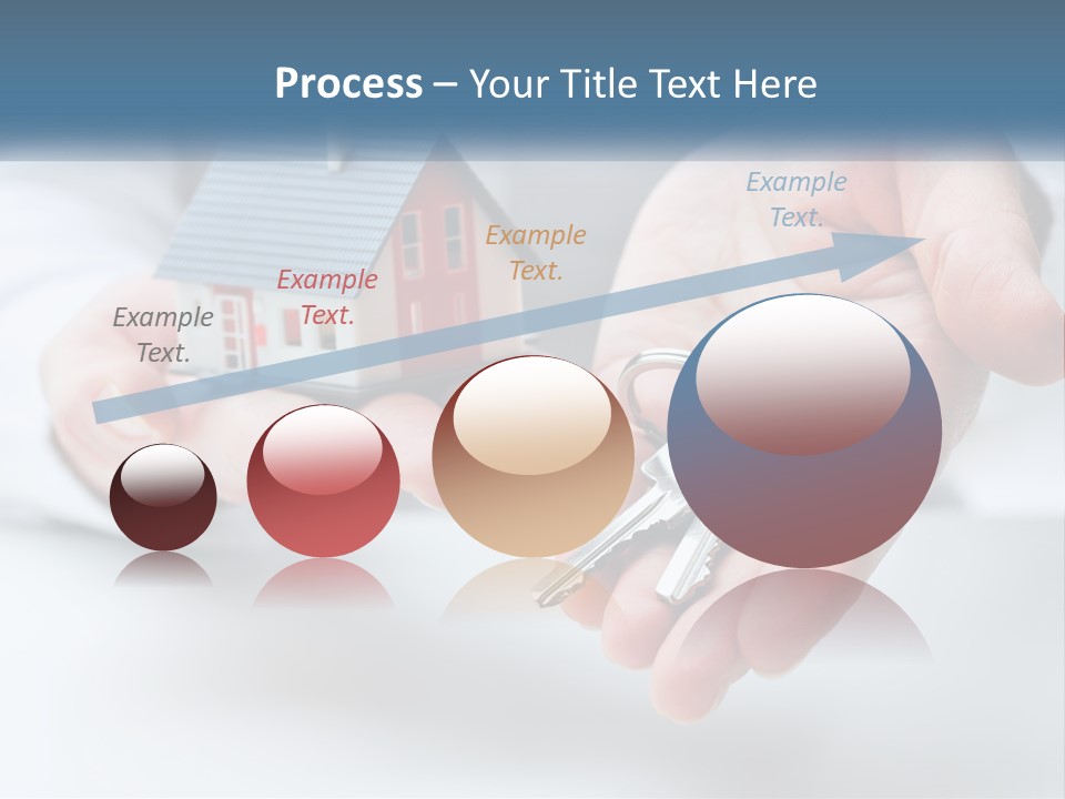 A Person Holding A House Key In Their Hands PowerPoint Template