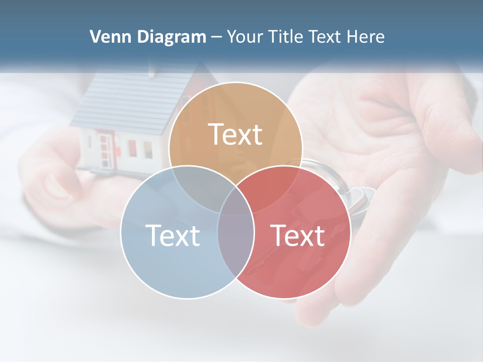 A Person Holding A House Key In Their Hands PowerPoint Template