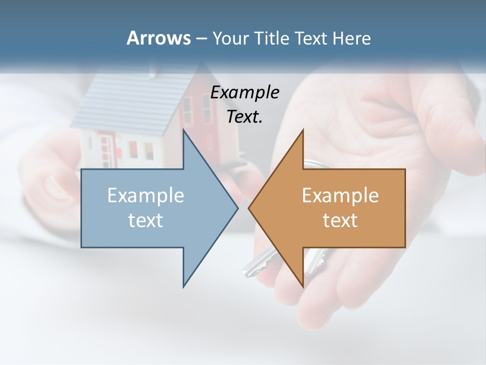 A Person Holding A House Key In Their Hands PowerPoint Template