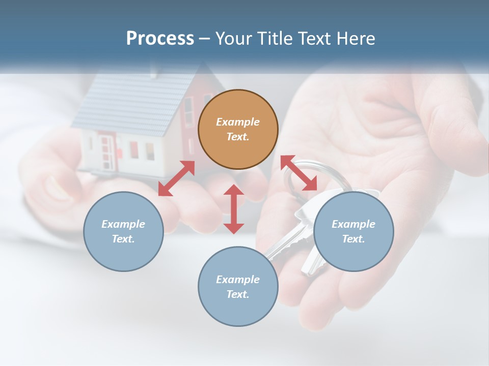 A Person Holding A House Key In Their Hands PowerPoint Template