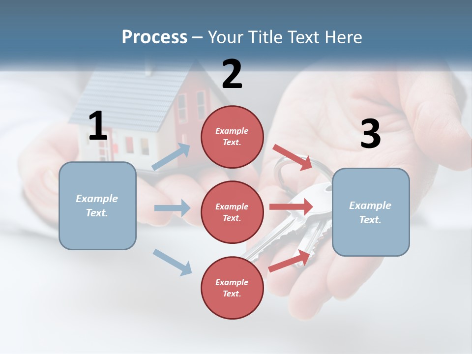 A Person Holding A House Key In Their Hands PowerPoint Template