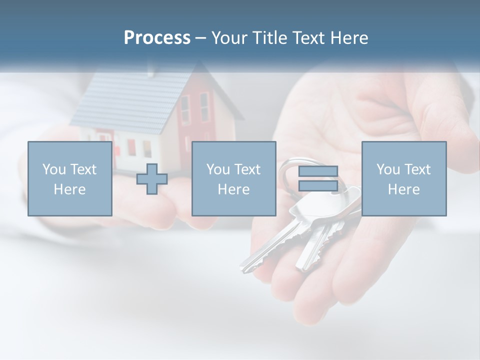 A Person Holding A House Key In Their Hands PowerPoint Template