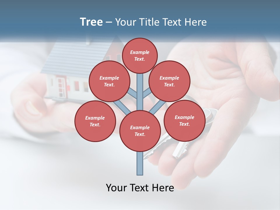 A Person Holding A House Key In Their Hands PowerPoint Template