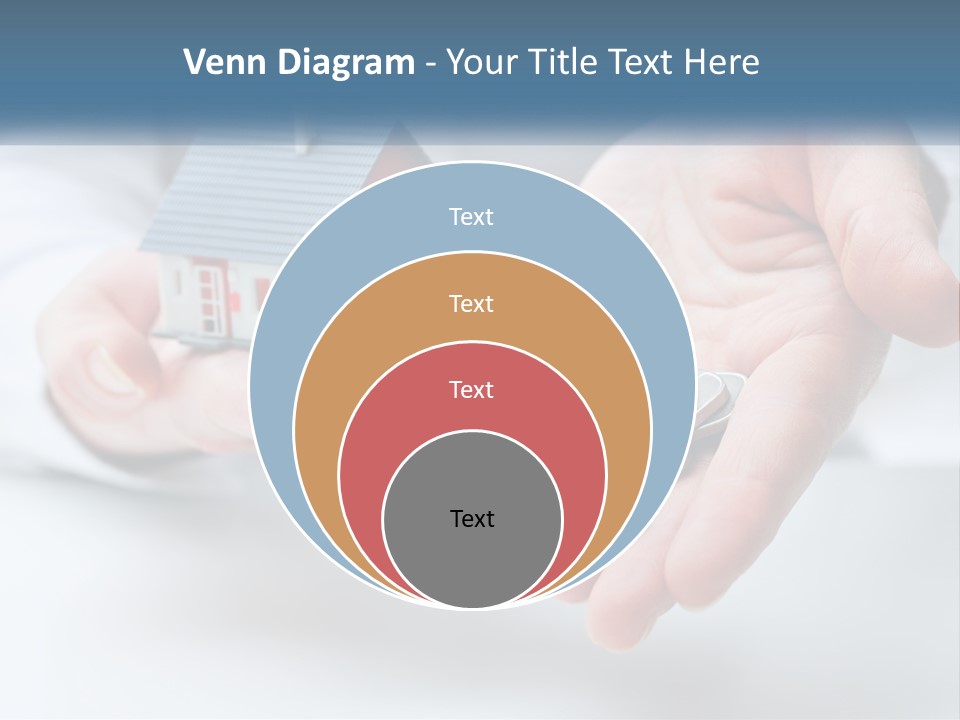 A Person Holding A House Key In Their Hands PowerPoint Template