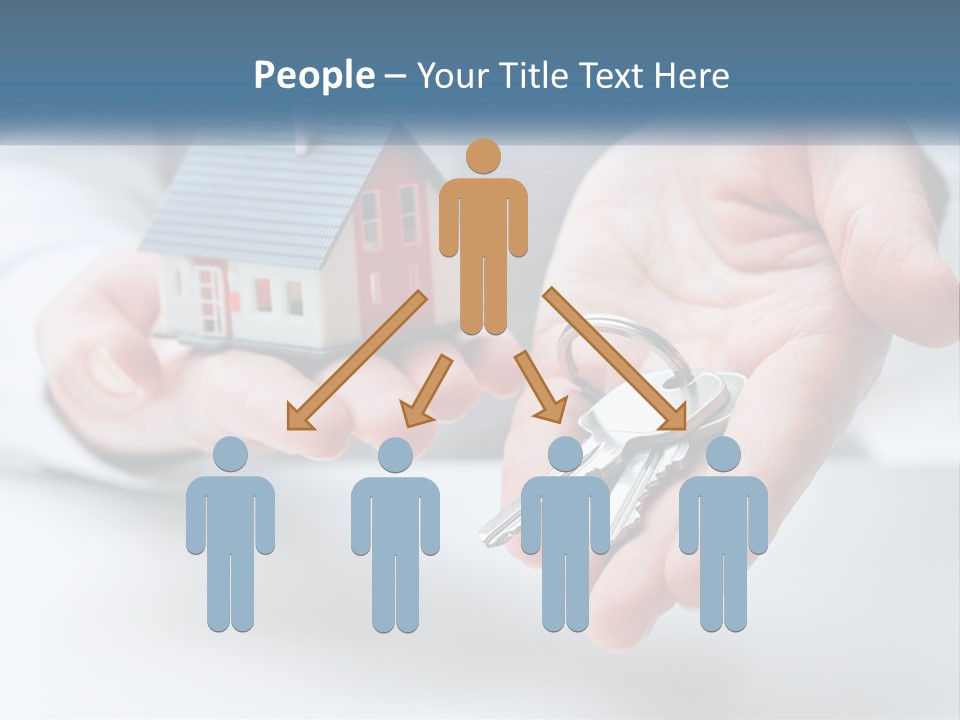 A Person Holding A House Key In Their Hands PowerPoint Template