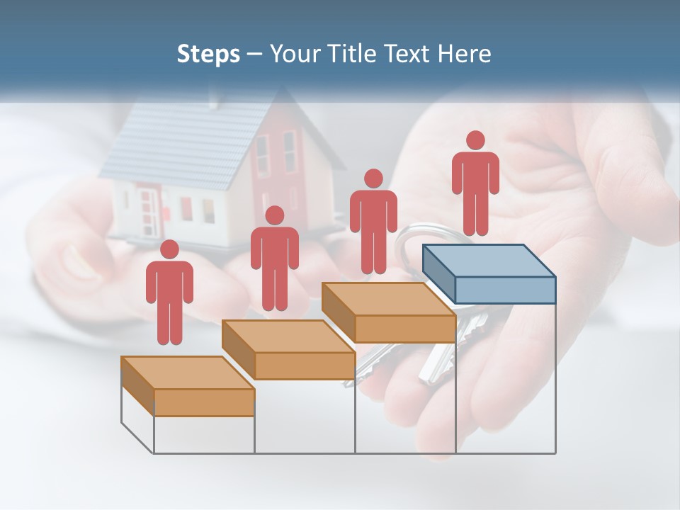 A Person Holding A House Key In Their Hands PowerPoint Template