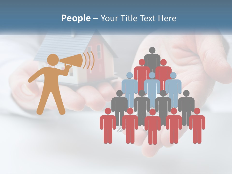 A Person Holding A House Key In Their Hands PowerPoint Template