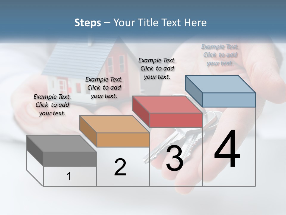 A Person Holding A House Key In Their Hands PowerPoint Template