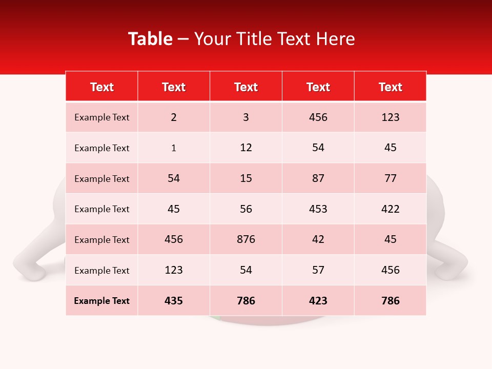 A Group Of People Standing Around A Pie Chart PowerPoint Template