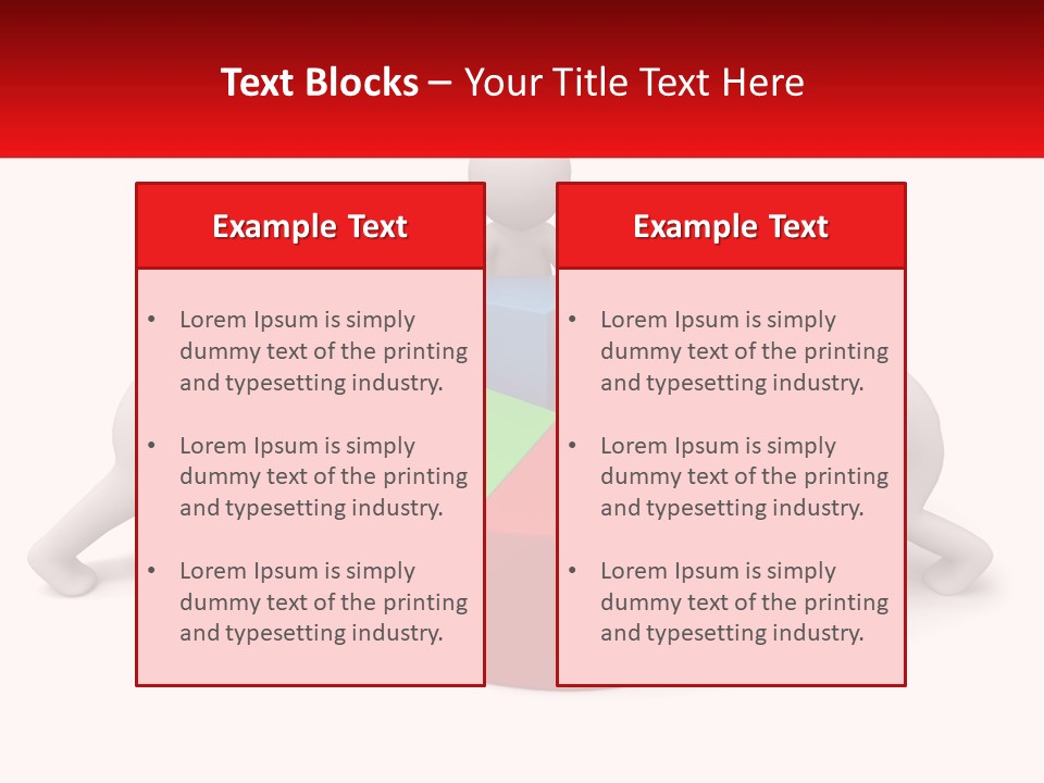 A Group Of People Standing Around A Pie Chart PowerPoint Template