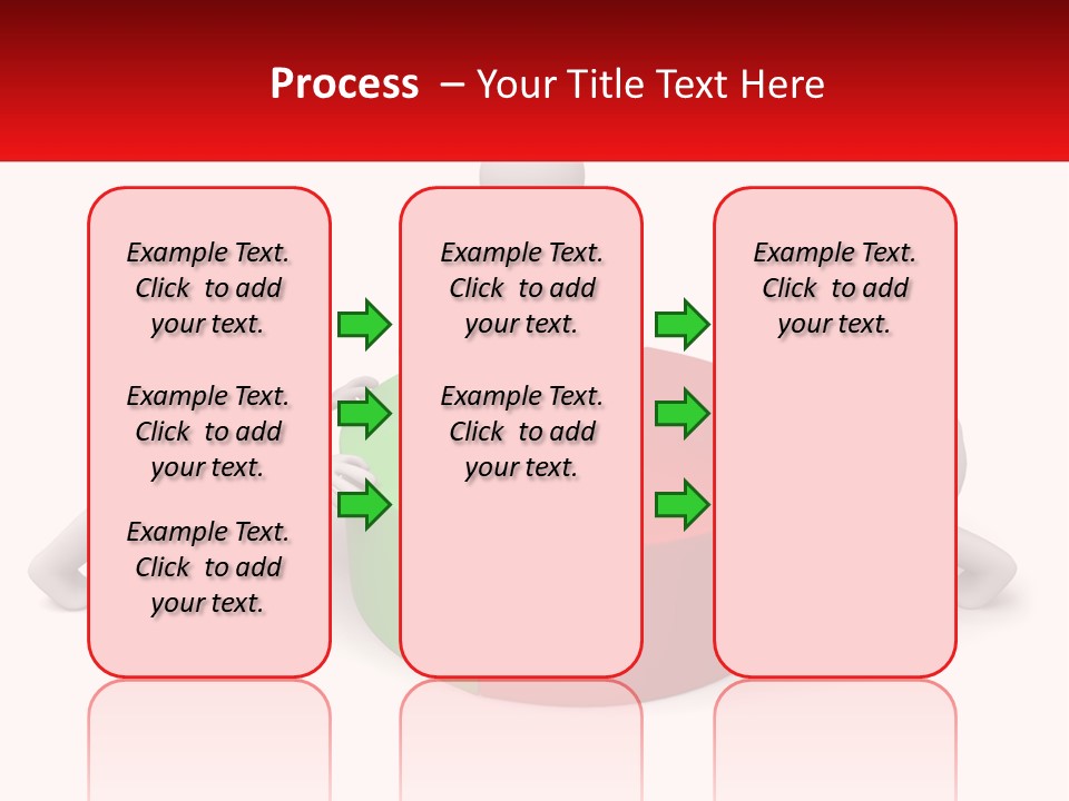 A Group Of People Standing Around A Pie Chart PowerPoint Template
