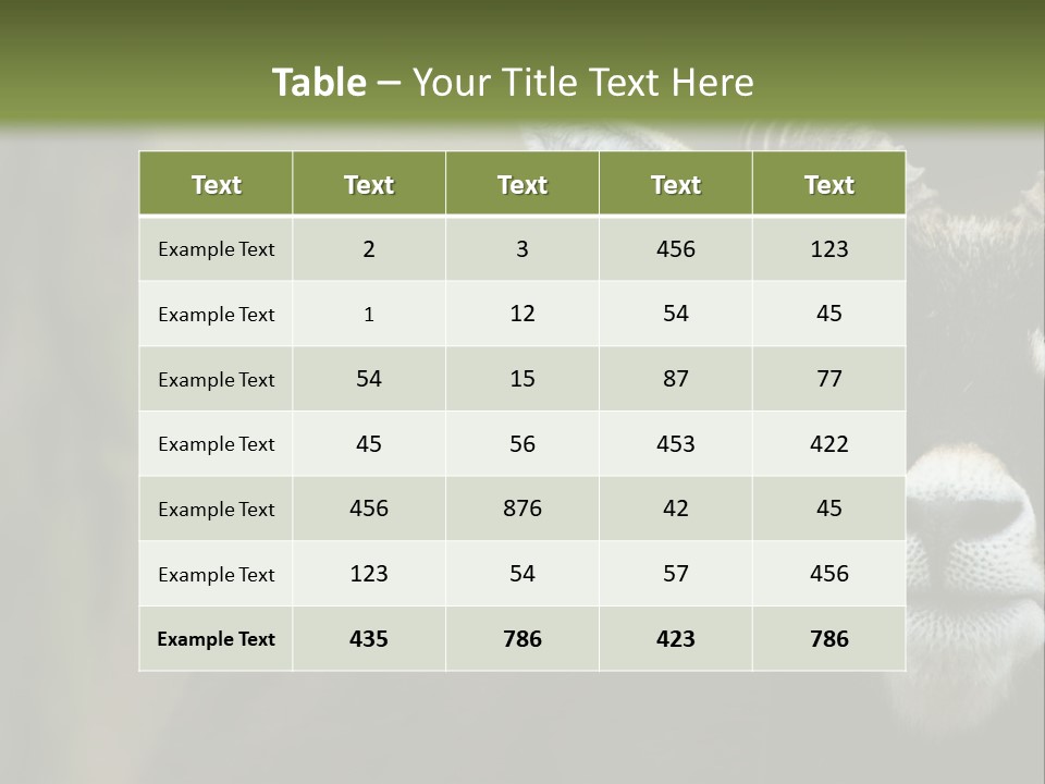 A Goat Standing Next To A Tree In A Field PowerPoint Template