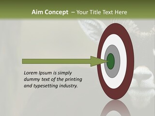 A Goat Standing Next To A Tree In A Field PowerPoint Template