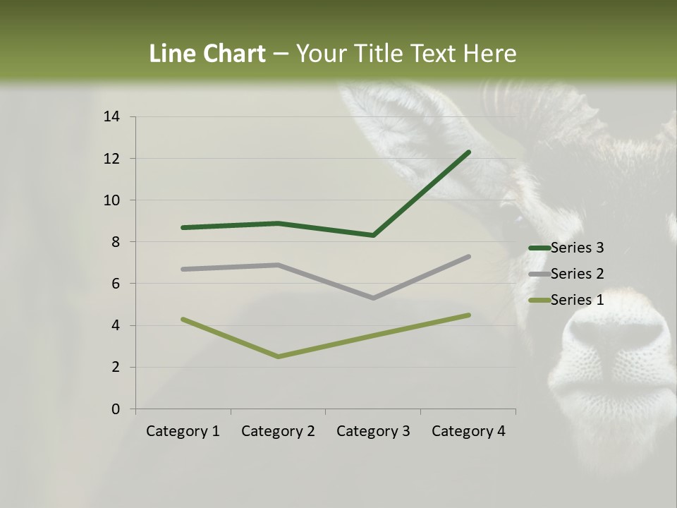 A Goat Standing Next To A Tree In A Field PowerPoint Template