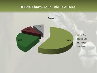 A Goat Standing Next To A Tree In A Field PowerPoint Template